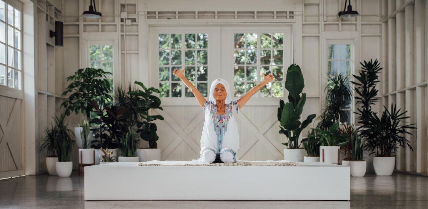 Gurmukh practicing Kundalini Yoga
