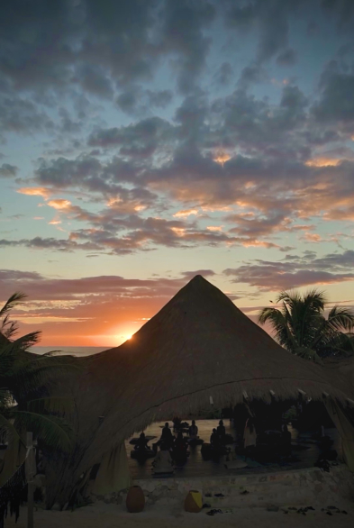 Sunset at the shala